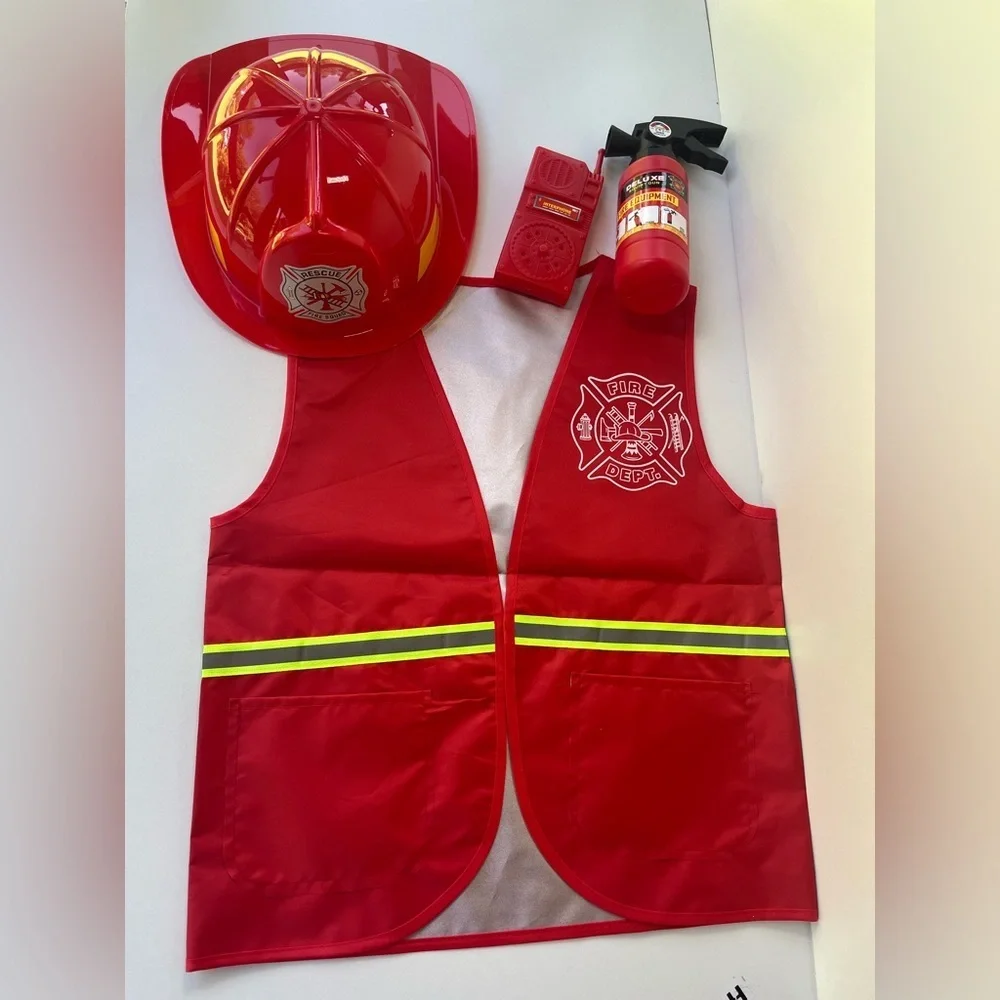 NEW Kids Firefighter Costume Set - Boys or Girls Size small